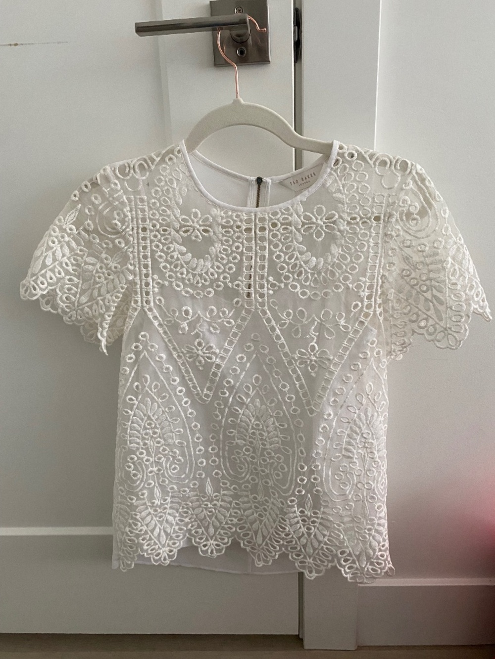 Ted baker eyelet blouse